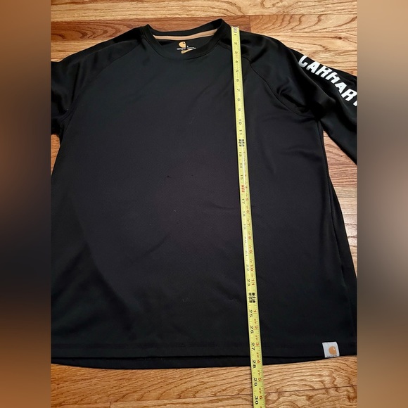 CARHARTT RELAXED FIT BLACK OUTWORK OUTFISH SIZE LARGE LONG SLEE TSHIRT - Picture 5 of 10
